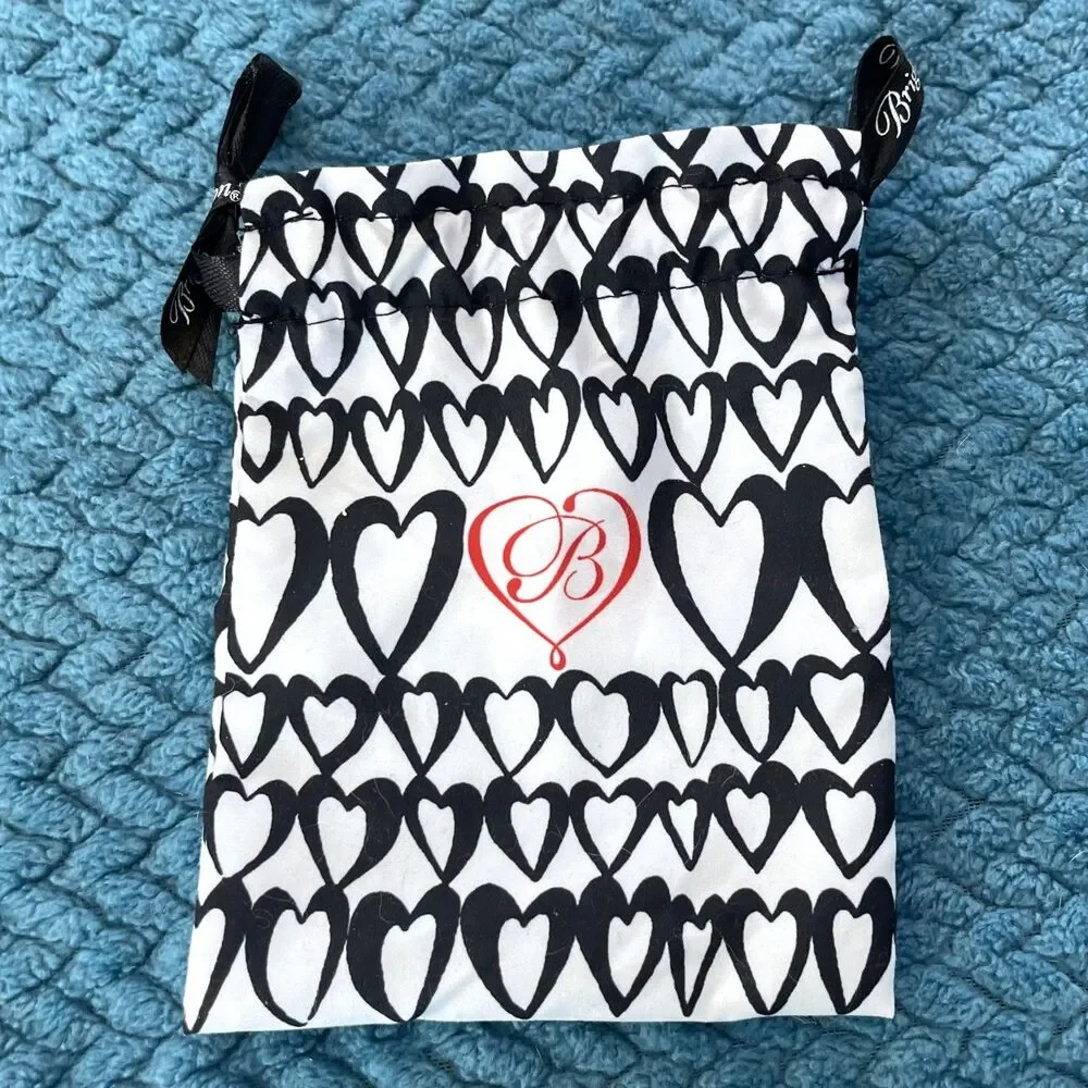 Brighton Adore Me Tuscan Open Heart Silver Necklace NWT Storage Bag - Picture 8 of 9